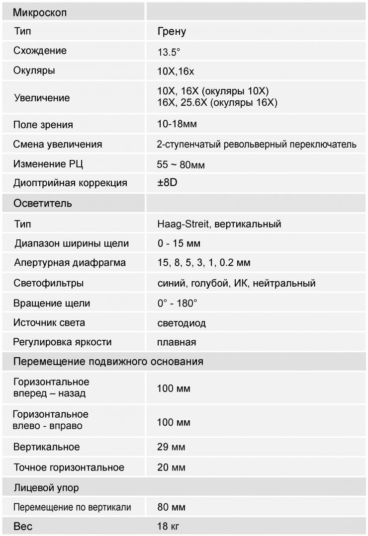 Спецификация - Rexxam SL-102